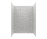 Swanstone 34" x 50" x 72 Metro Subway Tile Glue up Bathtub and Shower Wall Kit in Ice - MTMK723450.130