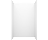 Swanstone 34" x 50" x 72 Smooth Glue up Bathtub and Shower Wall Kit in Tahiti White - SMMK723450.011