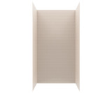 Swanstone 32" x 50" x 96 Metro Subway Tile Glue up Shower Wall Kit in Tahiti White - MTMK963250.011
