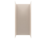 Swanstone 34" x 42" x 96 Metro Subway Tile Glue up Shower Wall Kit in Tahiti White - MTMK963442.011