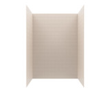 Swanstone 36" x 50" x 72 Metro Subway Tile Glue up Bathtub and Shower Wall Kit in Tahiti White - MTMK723650.011