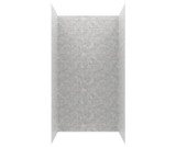 Swanstone 36" x 50" x 96 Metro Subway Tile Glue up Shower Wall Kit in Ice - MTMK963650.130