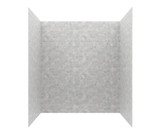 Swanstone 42" x 62" x 72 Metro Subway Tile Glue up Bathtub and Shower Wall Kit in Ice - MTMK724262.130