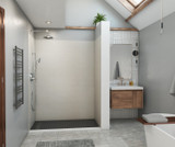 Swanstone 42" x 62" x 84 Modern Subway Tile Glue up Shower Wall Kit in Birch - MSMK844262.226