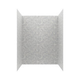 Swanstone 42" x 62" x 84 Metro Subway Tile Glue up Shower Wall Kit in Ice - MTMK844262.130