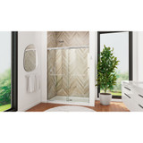 Dreamline DL-6943C-01CL Charisma Frameless Xpass Sliding Shower Door And Slimline 36" x 60" Single Threshold Shower Base - Chrome Hardware