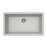 HamatUSA SiOStone 33" Granite Undermount Large Single Bowl Kitchen Sink, Thunder - SIO-3319SU-TH