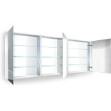 Krugg Plaza 72 Inch x 30 Inch Mirrored Medicine Cabinet - Plaza Cabinet7230