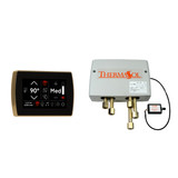 Thermasol Digital Shower Package - SignaTouch Control (Wall Mount) + Digital Shower Valve, Satin Brass - DSP-SIGF-SB