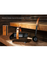 Thermasol Nordic Misty Medium Sauna Cabin | Left | 10.5kw Virta Heater w/WiFi, Safety Rails, CX45, & 4 Boxes of AC3020 Sauna Stones | Onyx Deluxe Accessory Kit - KIR-3537