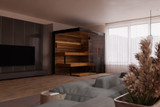 Thermasol Lumaria Indoor Sauna, Medium Cabin, Door Right, Transparent Glass - Virta 9kW Heater, CX45 - LUMARIAMDR