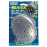 Whedon El Grande 5 Spray Massage Shower Head, Brushed Nickel - SDEG4
