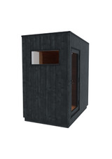 Thermasol Nordic Misty Small Changing Room, 1 Door (Door Right) - Black Annex - KIR-3755