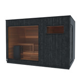 Thermasol Nordic Misty Small Changing Room, 2 Doors (Door Right) - Black Annex - KIR-3548