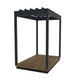 Thermasol Nordic Misty Small Pergola - Black Annex - KIR-4015