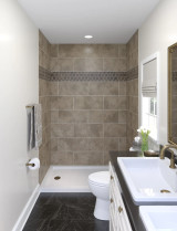 Craft + Main 60" x 30" Acrylic Rectangular Shower Base with Left Drain, White - 6030L-W