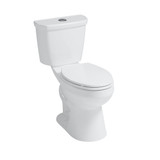 Craft + Main Easley Flush Guard 1.28/0.92 GPF Plus Height Dual Flush Elongated Complete 2-Piece Toilet, White - TL-5800AFHD-EW