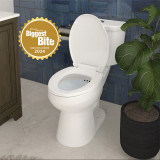 Craft + Main Easley Flush Guard 1.28 GPF Plus Height Round Complete 2-Piece Toilet, White - TL-5800AFH-RW