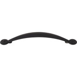 Top Knobs Angle 5 1/16" Center to Center Bar Pull, Flat Black - M1679