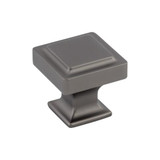 Top Knobs Ascendra 1 1/4" Length Square Knob, Ash Gray - TK702AG