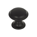 Top Knobs Barrow Knob 1 1/4" - Flat Black - TK1050BLK
