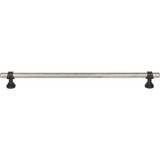 Top Knobs Bit 12" Center to Center Bar Pull, Antique Pewter/Flat Black - M2767