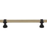 Top Knobs Bit 6 5/16" Center to Center Bar Pull, Honey Bronze/Flat Black - M2729