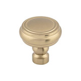 Top Knobs Brixton Rimmed 1 1/4" Diameter Round Knob, Honey Bronze - TK880HB