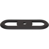 Top Knobs Brockwell 2 3/4" Center to Center Pull Backplate, Flat Black - TK3351BLK