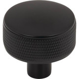 Top Knobs Burnham Round Knob 1 1/4", Flat Black - TK3230BLK