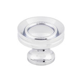 Top Knobs Button Faced 1 1/4" Diameter Round Knob, Polished Chrome - M291