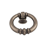Top Knobs Newton Ring 1 5/8" Length Round Knob, Antique Pewter - M173