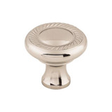 Top Knobs Swirl Cut 1 1/4" Diameter Round Knob, Polished Nickel - M1585