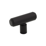 Top Knobs Clarence 2" Length Bar Knob, Flat Black - TK3111BLK