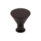 Top Knobs Cocktail 1 3/16" Diameter Round Knob, Flat Black - M587
