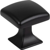 Top Knobs Contour 1 1/8" Length Square Knob, Flat Black - TK721BLK