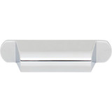 Top Knobs Cressing 2 3/4" Center to Center Cup/Bin Pull, Polished Chrome - TK3360PC
