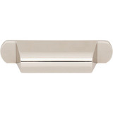 Top Knobs Cressing 2 3/4" Center to Center Cup/Bin Pull, Polished Nickel - TK3360PN