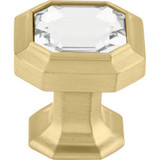 Top Knobs Crystal Emerald 1 1/8" Length Geometric Knob, Honey Bronze - TK390HB