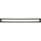 Top Knobs Hollin Backplate 12" Center to Center, Ash Gray - TK929AG