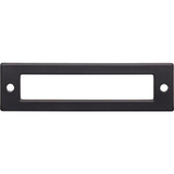 Top Knobs Hollin Backplate 3 3/4" Center to Center , Flat Black - TK924BLK