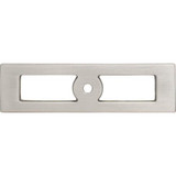 Top Knobs Hollin 4 9/32" Length Rectangle Knob, Brushed Satin Nickel - TK922BSN
