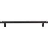 Top Knobs Julian 12" Center to Center Appliance Pull, Flat Black - TK3058BLK