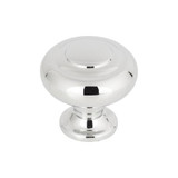 Top Knobs Kent 1-1/4" Diameter Mushroom Knob, Polished Chrome - TK1000PC