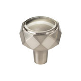 Top Knobs Kingsmill 1 1/4" Diameter Geometric Knob, Brushed Satin Nickel - TK3080BSN