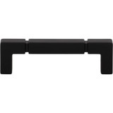 Top Knobs Langston 3 3/4" Center to Center Bar Pull, Flat Black - TK3221BLK