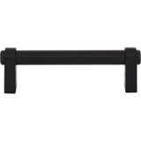 Top Knobs Lawrence 3 3/4" Center to Center Bar Pull, Flat Black - TK3210BLK