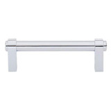 Top Knobs Lawrence 3 3/4" Center to Center Bar Pull, Polished Chrome - TK3210PC