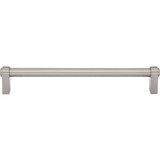 Top Knobs Lawrence 7 9/16" Center to Center Bar Pull, Brushed Satin Nickel - TK3213BSN