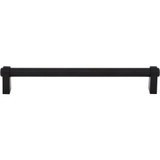 Top Knobs Lawrence 7 9/16" Center to Center Bar Pull, Flat Black - TK3213BLK